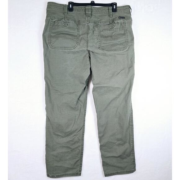 G.H. Bass & Co. Mens 5 Pocket Canvas Field Hunting Pants Green Breen 40x32 - Picture 10 of 14